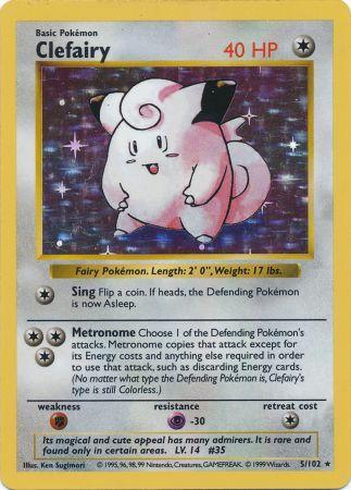 Clefairy (5/102) [Base Set Shadowless Unlimited] | Good Games Morley
