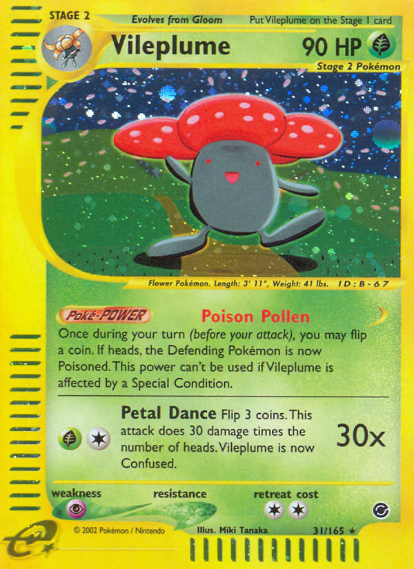 Vileplume (31/165) [Expedition: Base Set] | Good Games Morley