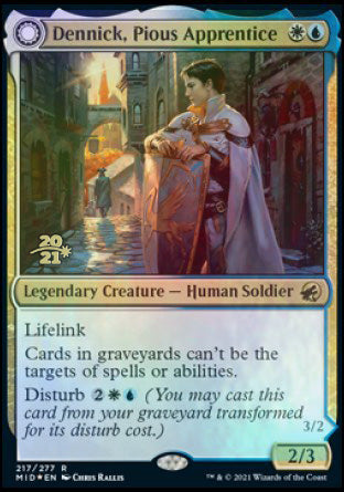Dennick, Pious Apprentice // Dennick, Pious Apparition [Innistrad: Midnight Hunt Prerelease Promos] | Good Games Morley