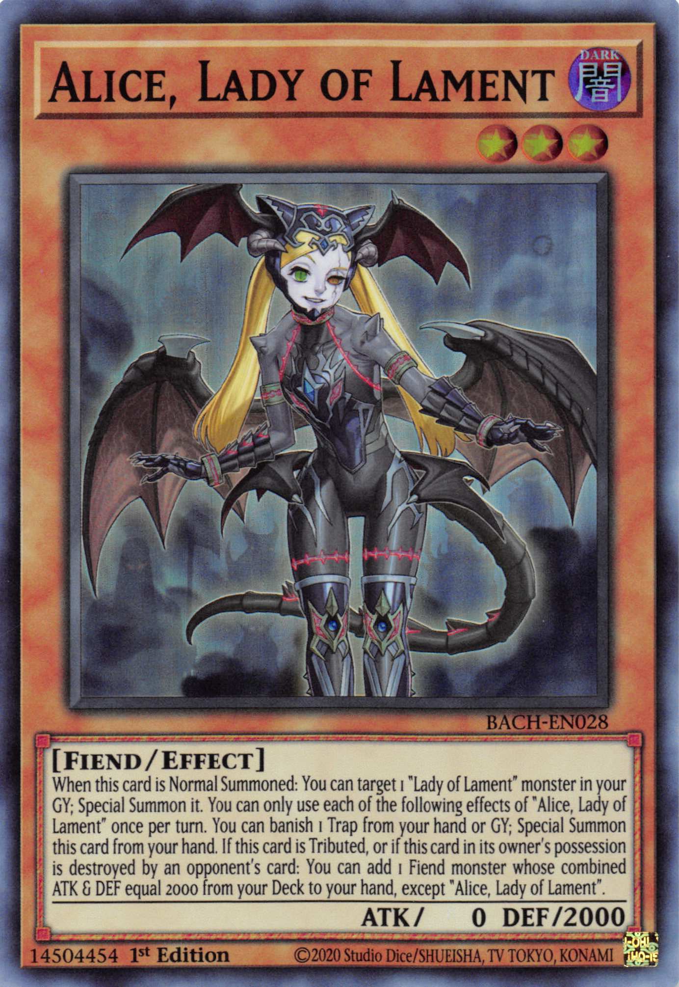 Alice, Lady of Lament [BACH-EN028] Super Rare | Good Games Morley