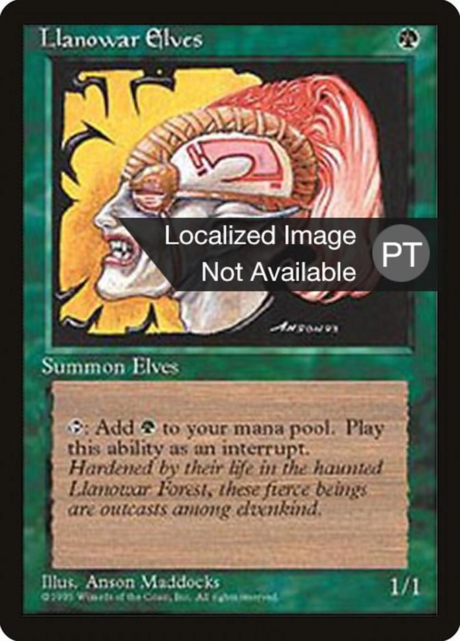 Llanowar Elves [Fourth Edition (Foreign Black Border)] | Good Games Morley