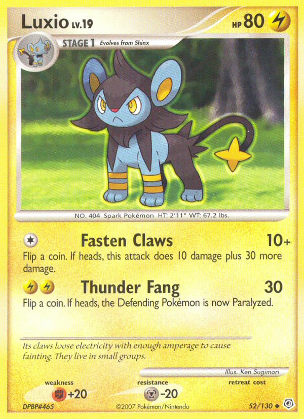 Luxio (52/130) [Diamond & Pearl: Base Set] | Good Games Morley