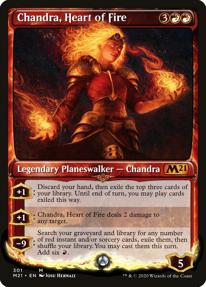 Chandra, Heart of Fire (Showcase) [Core Set 2021] | Good Games Morley