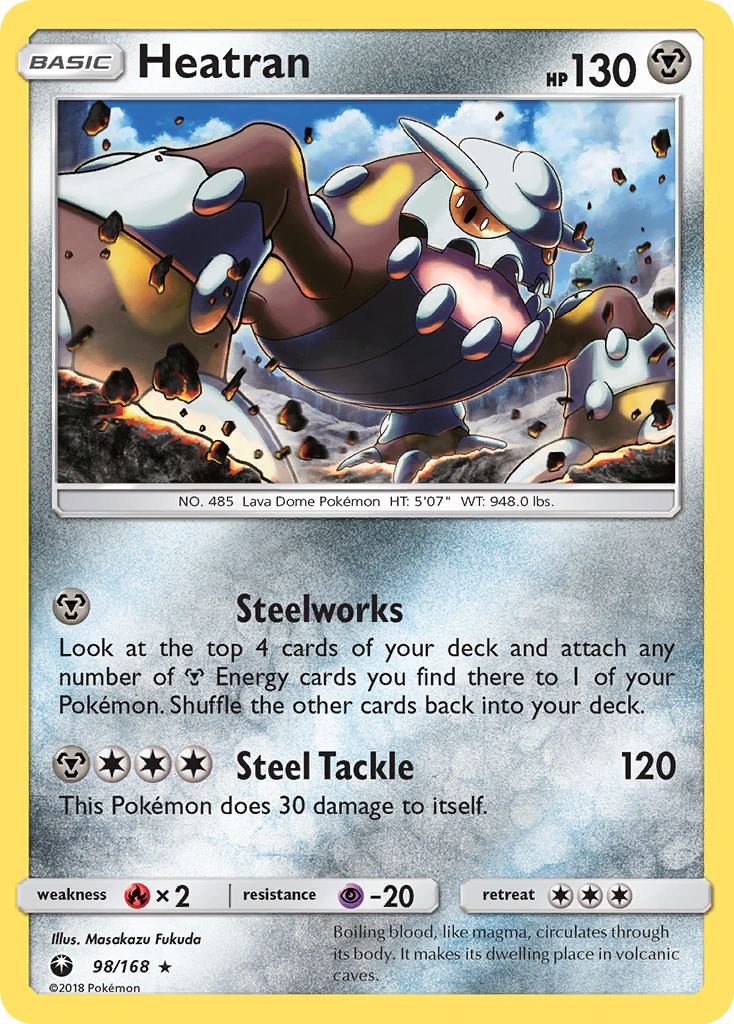 Heatran (98/168) [Sun & Moon: Celestial Storm] | Good Games Morley