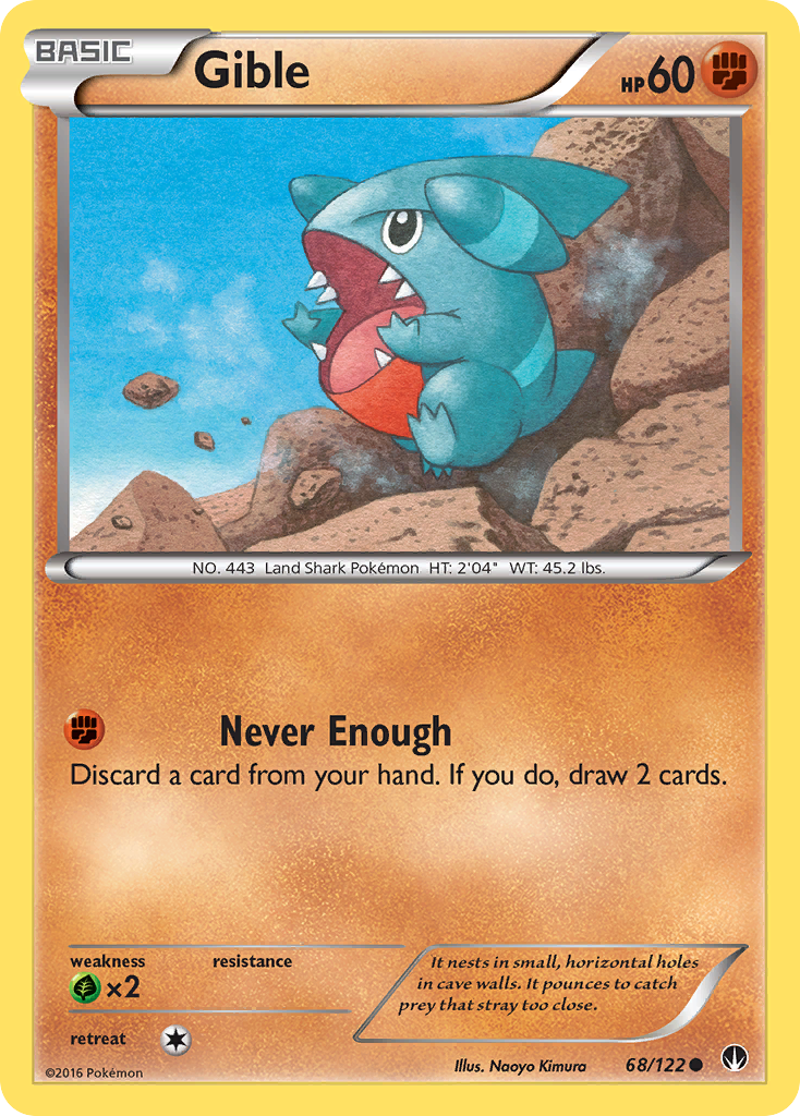 Gible (68/122) [XY: BREAKpoint] | Good Games Morley
