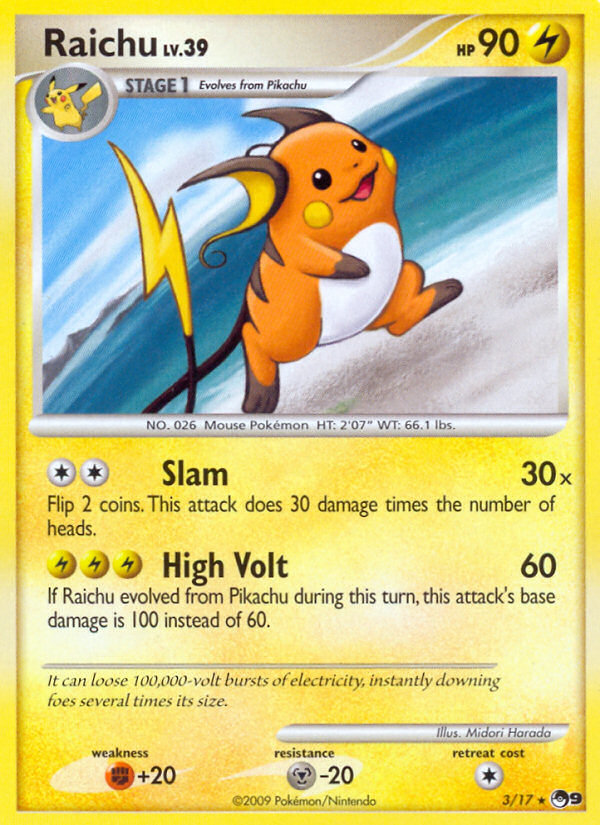 Raichu (3/17) [POP Series 9] | Good Games Morley