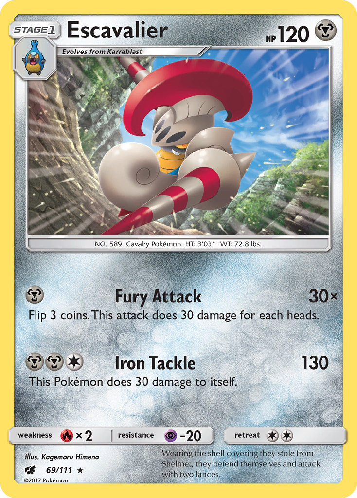 Escavalier (69/111) [Sun & Moon: Crimson Invasion] | Good Games Morley