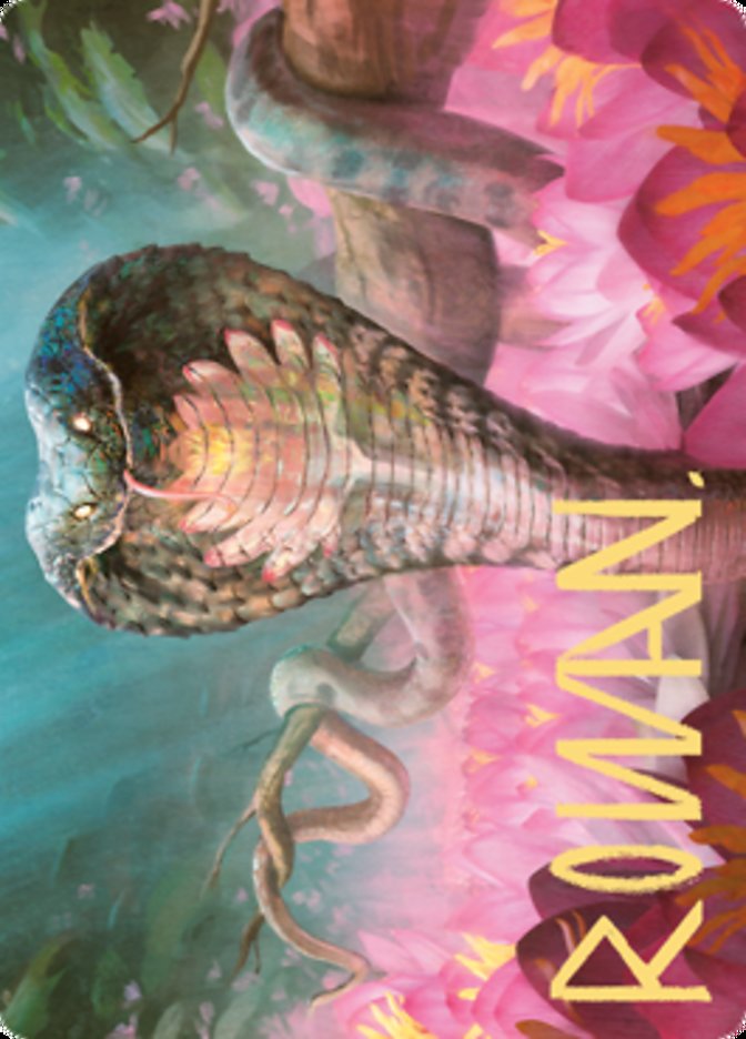 Lotus Cobra Art Card (Gold-Stamped Signature) [Zendikar Rising Art Series] | Good Games Morley