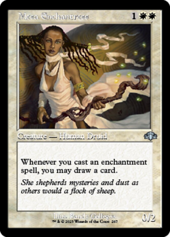 Mesa Enchantress (Retro) [Dominaria Remastered] | Good Games Morley