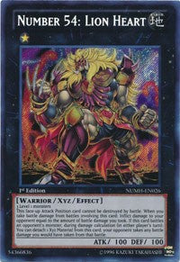 Number 54: Lion Heart [NUMH-EN026] Secret Rare | Good Games Morley