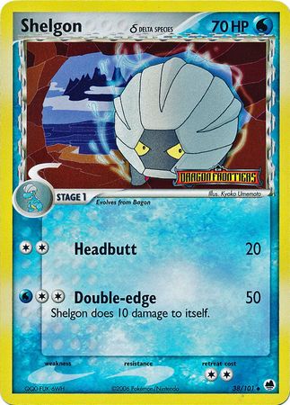 Shelgon (38/101) (Delta Species) (Stamped) [EX: Dragon Frontiers] | Good Games Morley