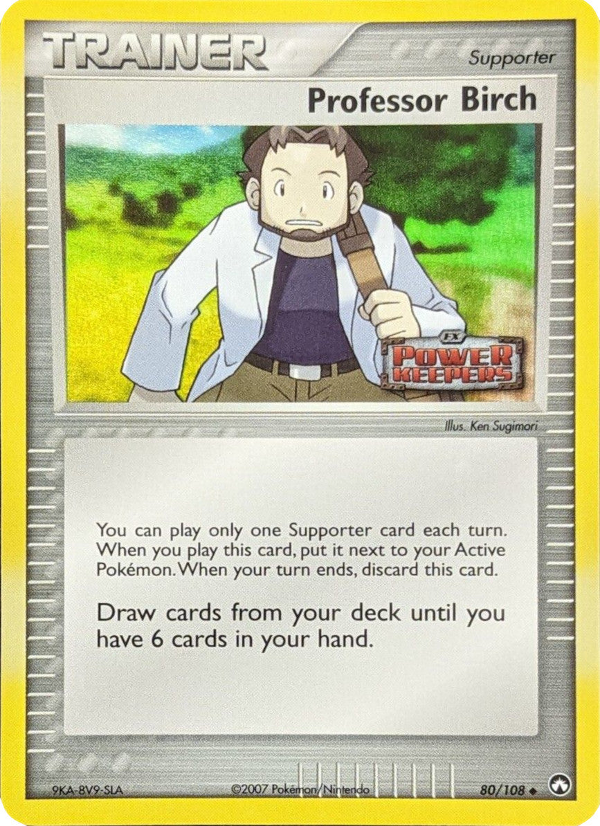 Professor Birch (80/108) (Stamped) [EX: Power Keepers] | Good Games Morley