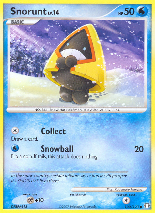 Snorunt (100/123) [Diamond & Pearl: Mysterious Treasures] | Good Games Morley