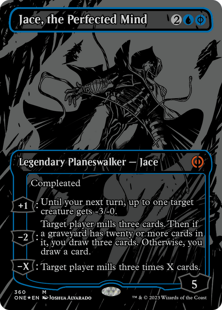 Jace, the Perfected Mind (Oil Slick Raised Foil) [Phyrexia: All Will Be One] | Good Games Morley