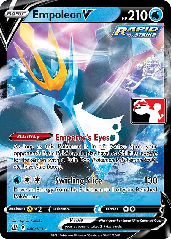 Empoleon V (040/163) [Prize Pack Series One] | Good Games Morley