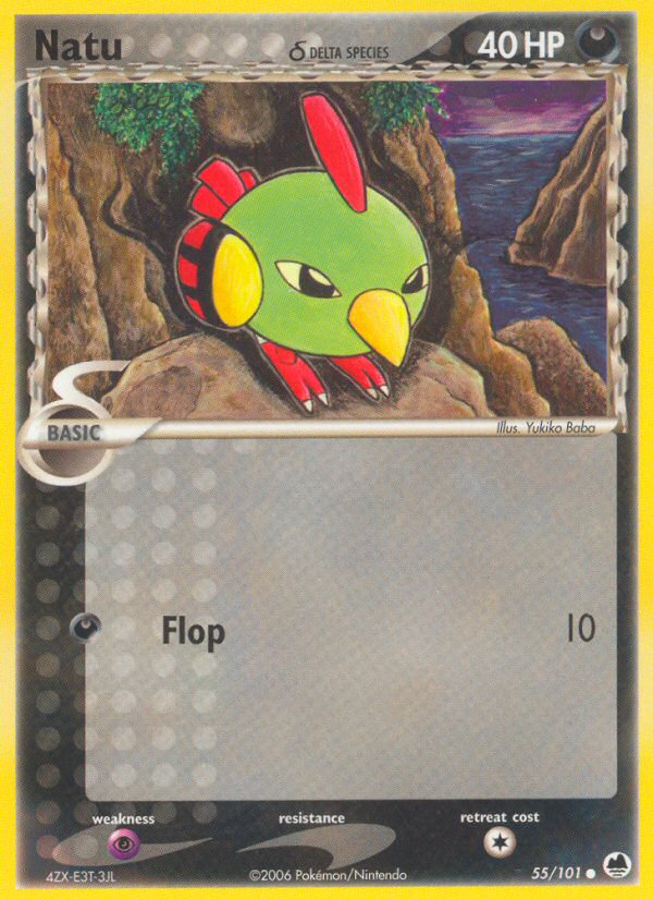 Natu (55/101) (Delta Species) [EX: Dragon Frontiers] | Good Games Morley