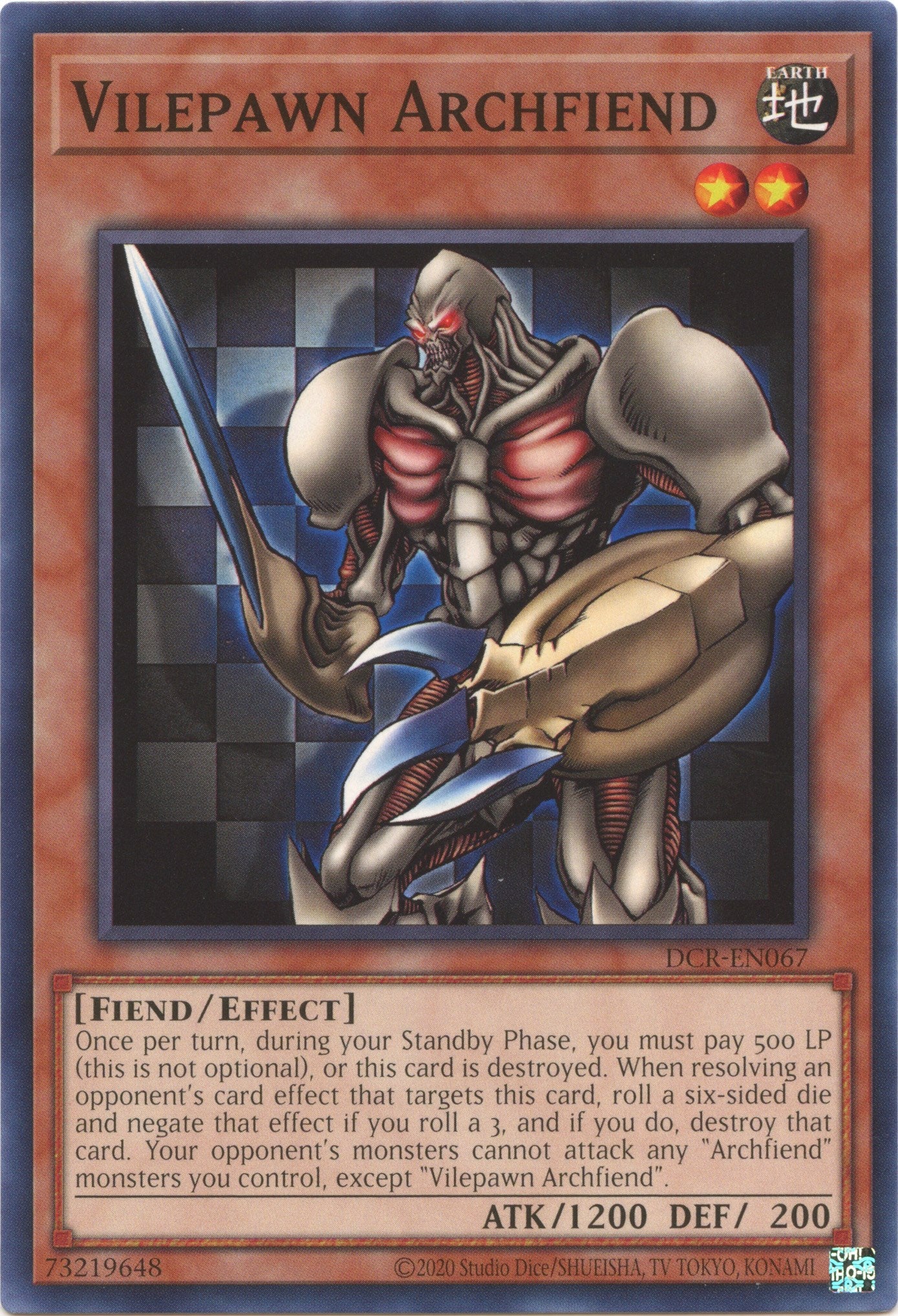 Vilepawn Archfiend (25th Anniversary) [DCR-EN067] Common | Good Games Morley