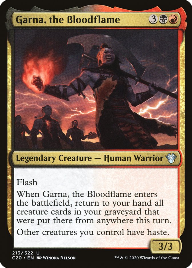 Garna, the Bloodflame [Commander 2020] | Good Games Morley