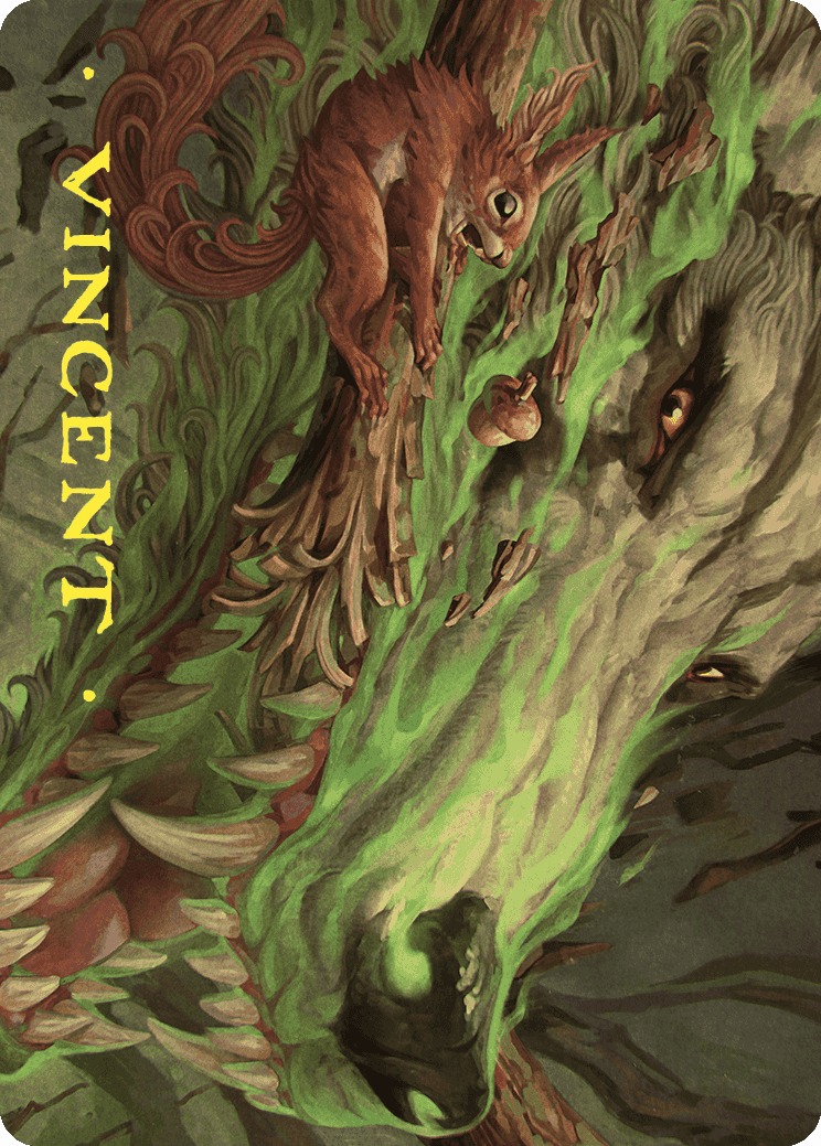 Leaping Ambush Art Card (Gold-Stamped Signature) [Wilds of Eldraine Art Series] | Good Games Morley