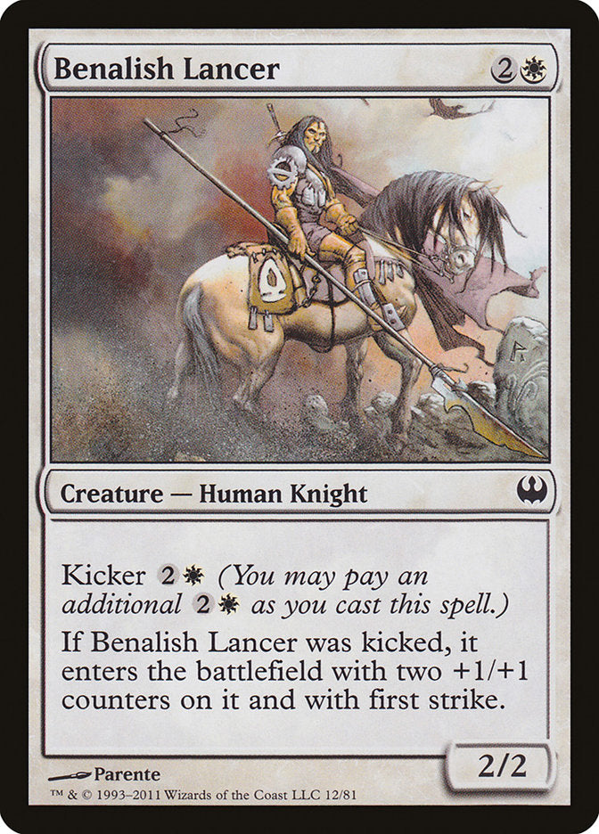 Benalish Lancer [Duel Decks: Knights vs. Dragons] | Good Games Morley