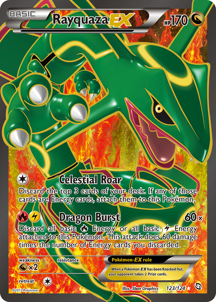 Rayquaza EX (123/124) [Black & White: Dragons Exalted] | Good Games Morley