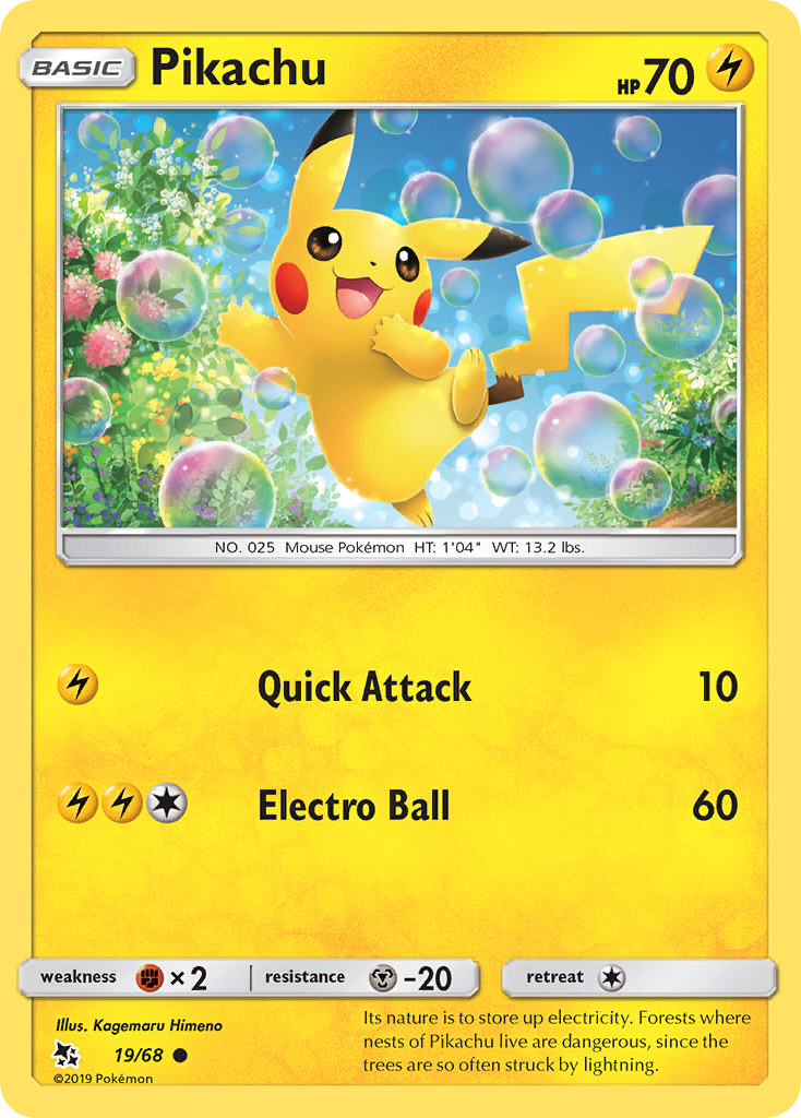 Pikachu (19/68) [Sun & Moon: Hidden Fates] | Good Games Morley