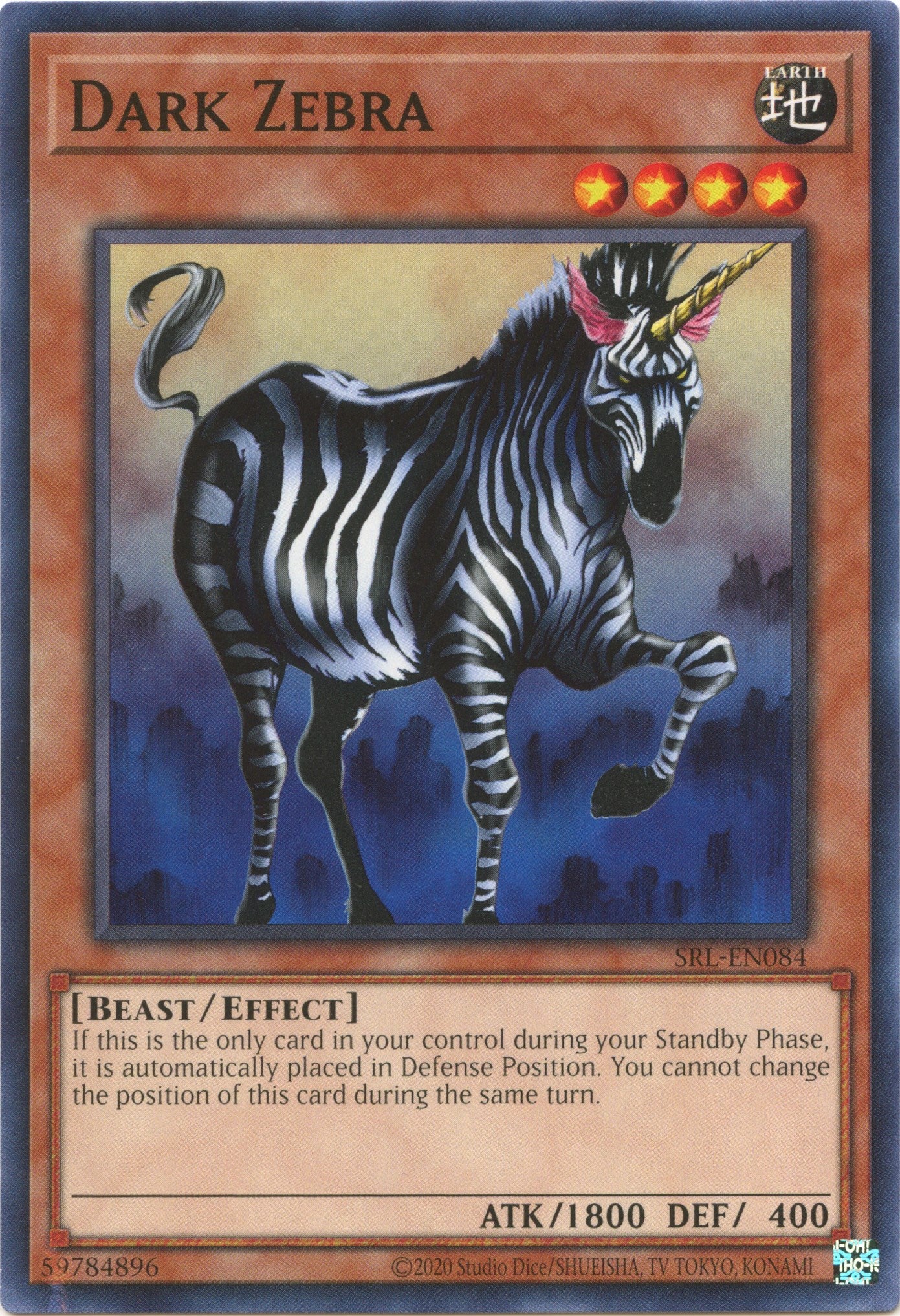 Dark Zebra (25th Anniversary) [SRL-EN084] Common | Good Games Morley