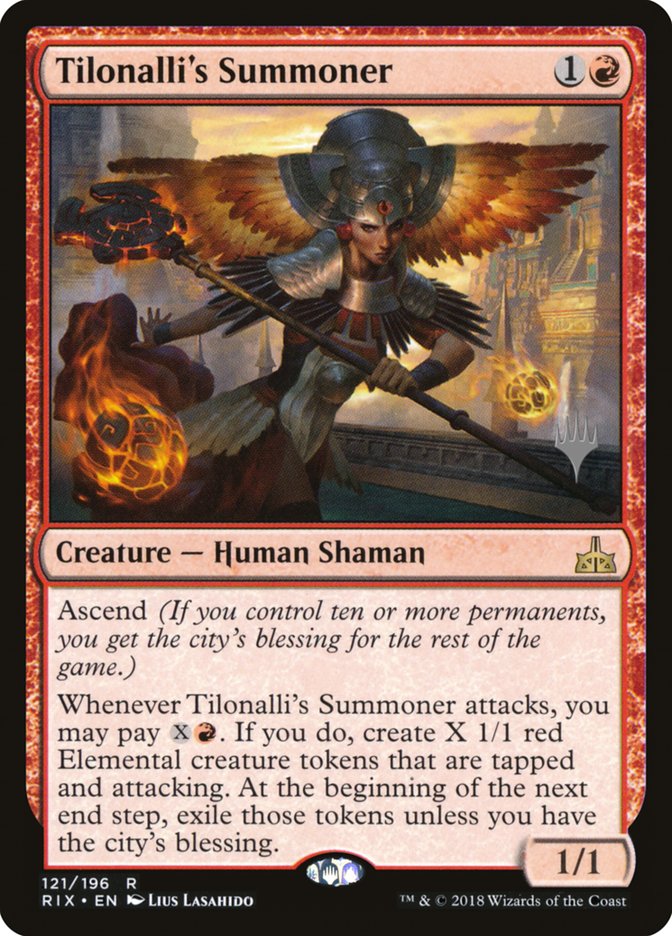 Tilonalli's Summoner (Promo Pack) [Rivals of Ixalan Promos] | Good Games Morley