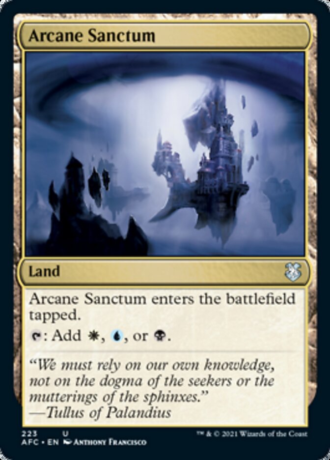 Arcane Sanctum [Dungeons & Dragons: Adventures in the Forgotten Realms Commander] | Good Games Morley