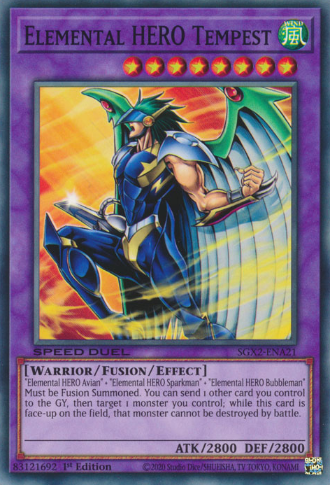 Elemental HERO Tempest [SGX2-ENA21] Common | Good Games Morley