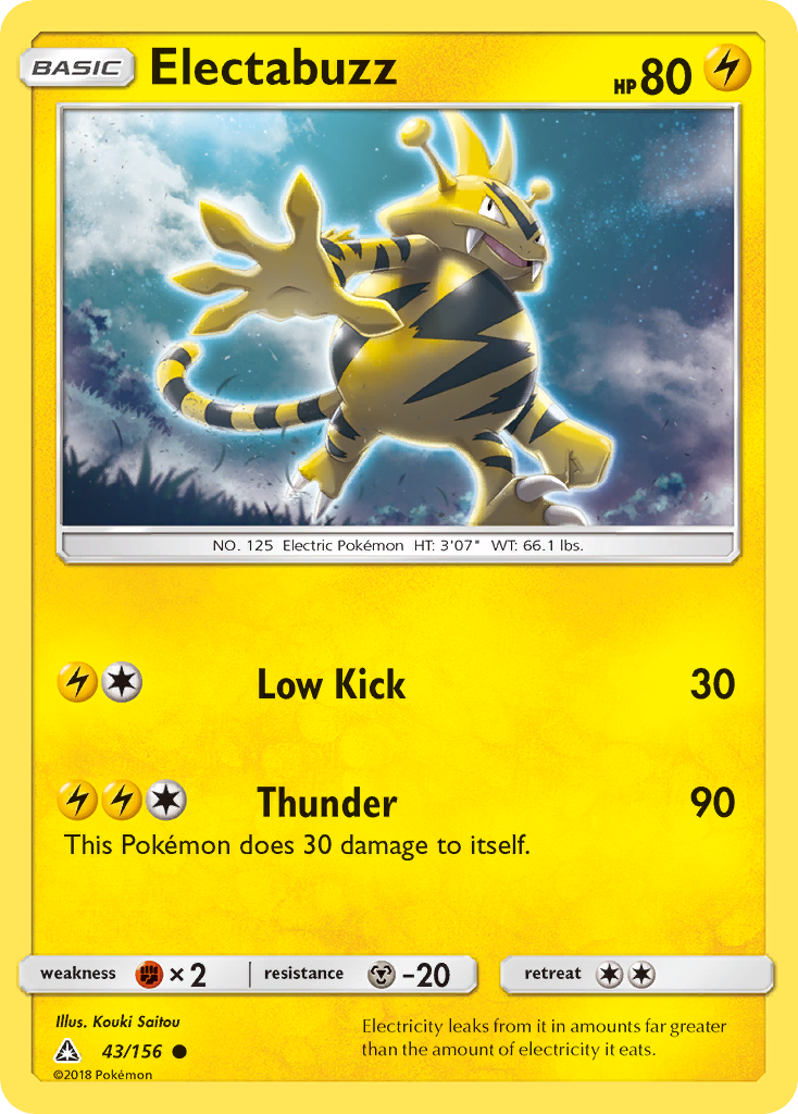 Electabuzz (43/156) [Sun & Moon: Ultra Prism] | Good Games Morley