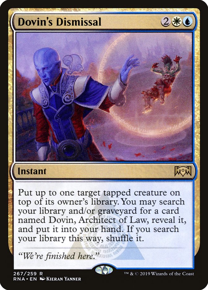 Dovin's Dismissal [Ravnica Allegiance] | Good Games Morley
