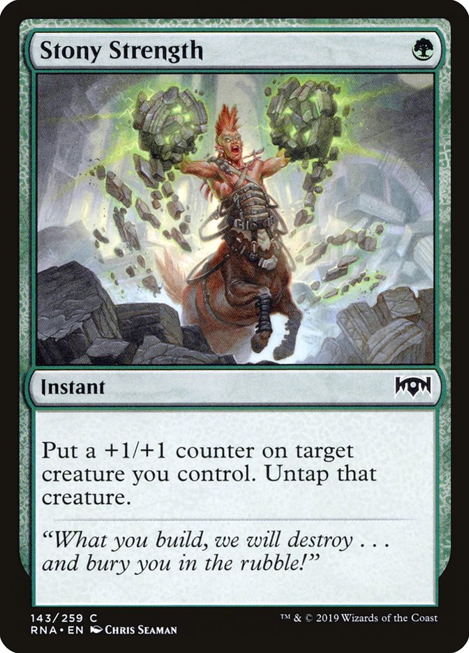 Stony Strength [Ravnica Allegiance] | Good Games Morley