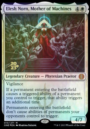 Elesh Norn, Mother of Machines [Phyrexia: All Will Be One Prerelease Promos] | Good Games Morley