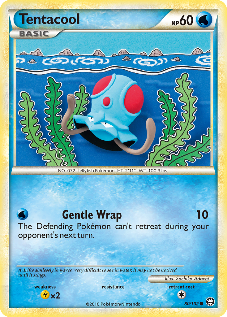 Tentacool (80/102) [HeartGold & SoulSilver: Triumphant] | Good Games Morley