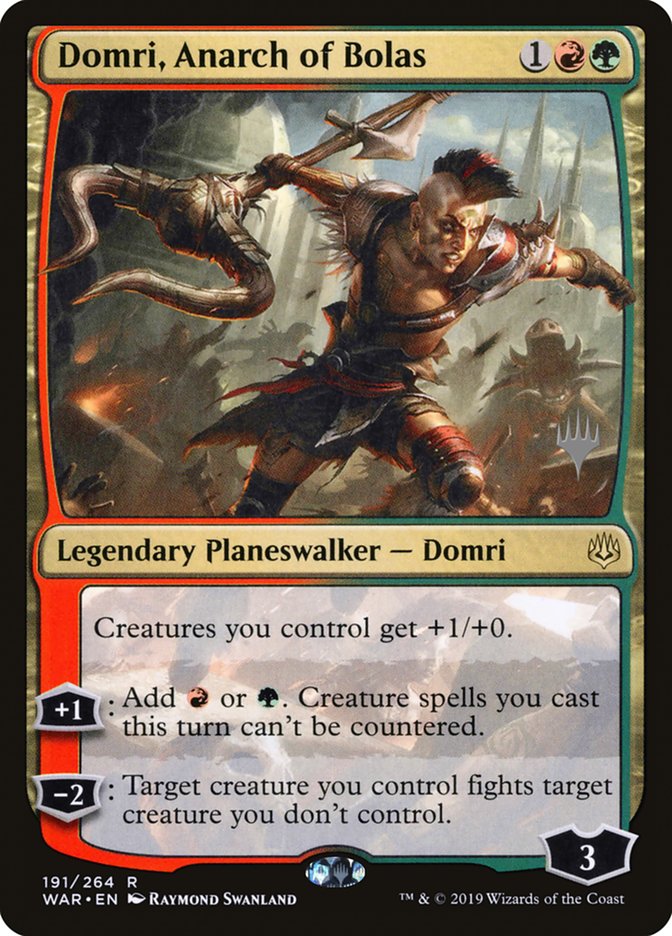 Domri, Anarch of Bolas (Promo Pack) [War of the Spark Promos] | Good Games Morley