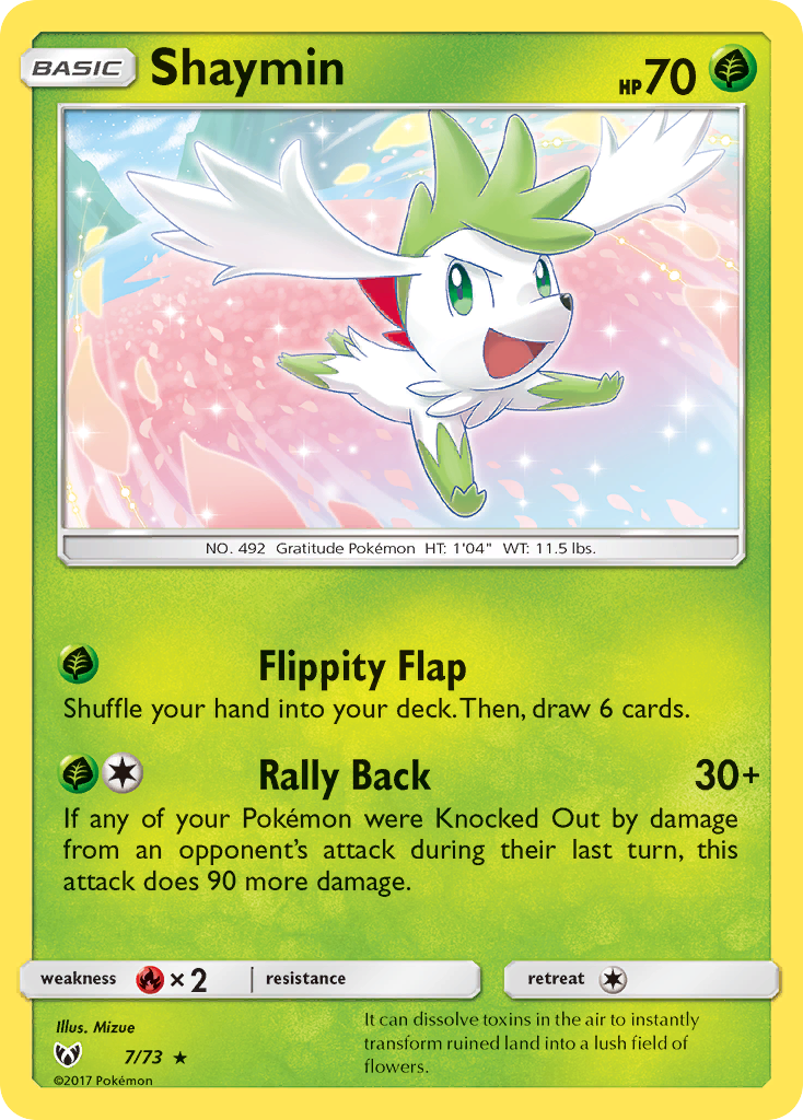 Shaymin (7/73) [Sun & Moon: Shining Legends] | Good Games Morley