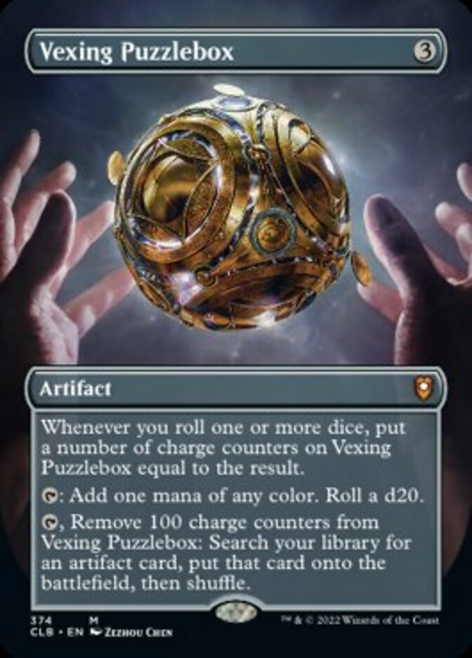 Vexing Puzzlebox (Borderless Alternate Art) [Commander Legends: Battle for Baldur's Gate] | Good Games Morley
