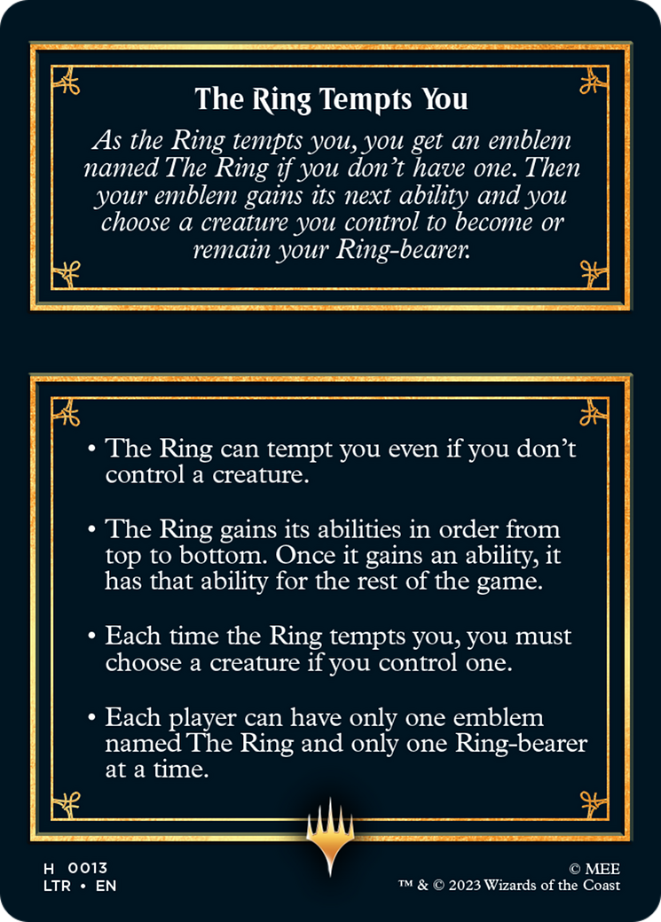 The Ring [The Lord of the Rings: Tales of Middle-Earth Tokens] | Good Games Morley
