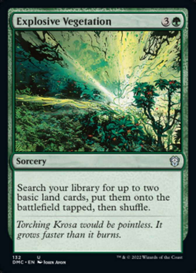 Explosive Vegetation [Dominaria United Commander] | Good Games Morley