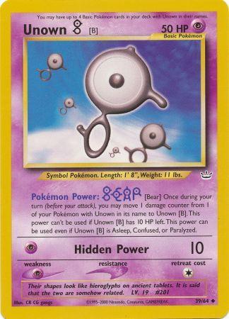 Unown [B] (39/64) [Neo Revelation Unlimited] | Good Games Morley