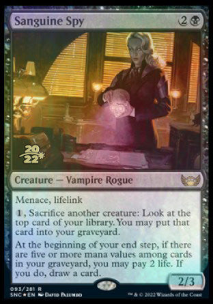 Sanguine Spy [Streets of New Capenna Prerelease Promos] | Good Games Morley