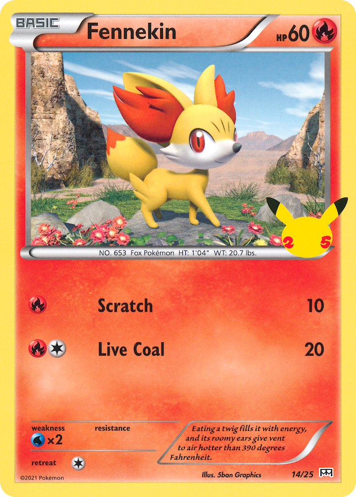 Fennekin (14/25) [McDonald's 25th Anniversary] | Good Games Morley