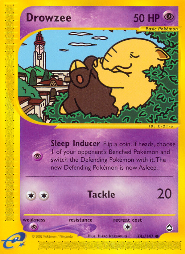 Drowzee (74a/147) [Aquapolis] | Good Games Morley