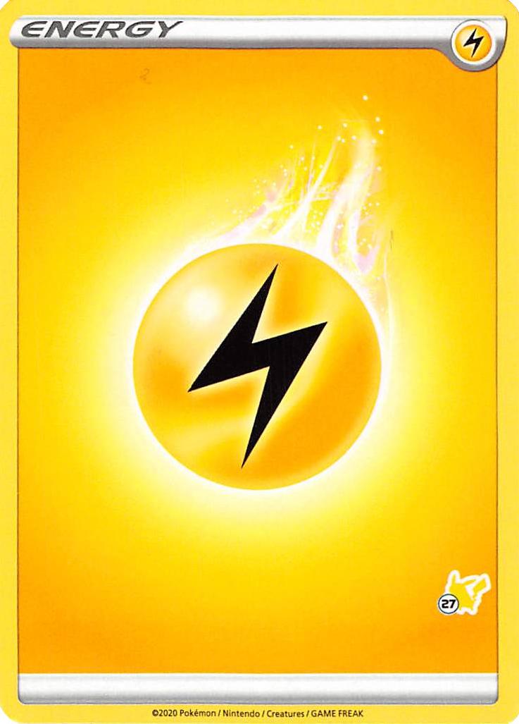 Lightning Energy (Pikachu Stamp #27) [Battle Academy 2022] | Good Games Morley