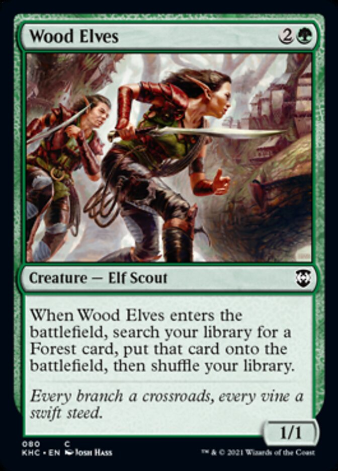 Wood Elves [Kaldheim Commander] | Good Games Morley