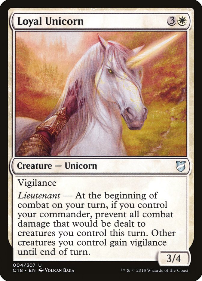 Loyal Unicorn [Commander 2018] | Good Games Morley