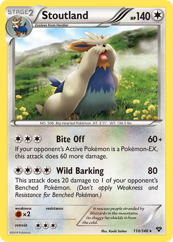 Stoutland (110/146) [XY: Base Set] | Good Games Morley