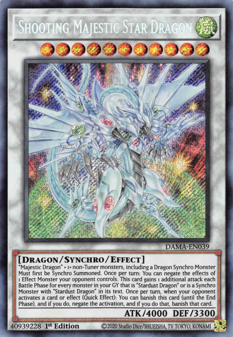 Shooting Majestic Star Dragon [DAMA-EN039] Starlight Rare | Good Games Morley