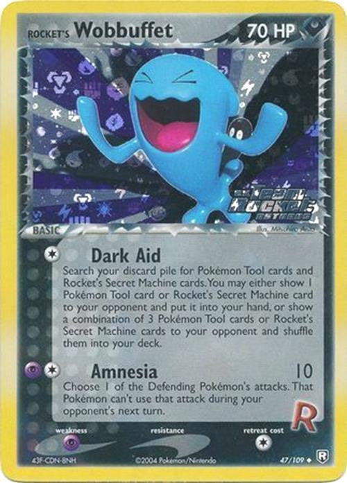 Rocket's Wobbuffet (47/109) (Stamped) [EX: Team Rocket Returns] | Good Games Morley